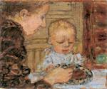 Pierre Bonnard  - Bilder Gemälde - Grandmother and Child