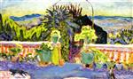 Pierre Bonnard  - Bilder Gemälde - Green Pots on the Terrace