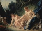 Francois Boucher - Bilder Gemälde - Diana im Bade