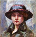 Pierre Bonnard  - Bilder Gemälde - Head of a Woman with Hat