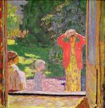 Pierre Bonnard  - Bilder Gemälde - In Front of the Window at Le Grand-Lemps