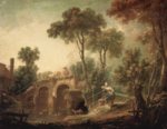 Francois Boucher - Bilder Gemälde - Die Brücke