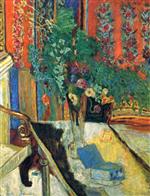 Pierre Bonnard  - Bilder Gemälde - Interior with Flowers
