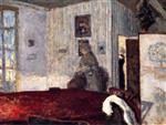 Pierre Bonnard  - Bilder Gemälde - Interior with Screen