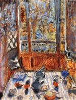 Pierre Bonnard  - Bilder Gemälde - Interior, Window