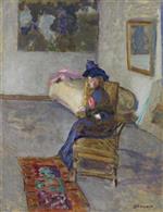 Pierre Bonnard  - Bilder Gemälde - La femme à la rose