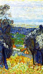 Pierre Bonnard  - Bilder Gemälde - Landscape at Le Cannet