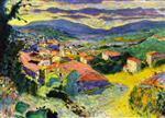 Pierre Bonnard  - Bilder Gemälde - Landscape at Le Cannet