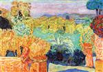 Pierre Bonnard  - Bilder Gemälde - Landscape in the Midi with Two Children