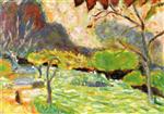 Pierre Bonnard  - Bilder Gemälde - Landscape with Dog