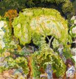 Pierre Bonnard  - Bilder Gemälde - Landscape with Three Figures and Willow