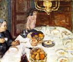 Pierre Bonnard  - Bilder Gemälde - Lunch at Le Grand Lamps