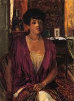 Pierre Bonnard  - Bilder Gemälde - Madame Claude Anet in an Interior