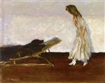 Pierre Bonnard  - Bilder Gemälde - Marthe and the dog, Black