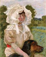 Pierre Bonnard  - Bilder Gemälde - Misia Natanson and Her Dog