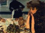 Pierre Bonnard  - Bilder Gemälde - Misia Natanson at Breakfast
