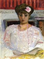 Pierre Bonnard  - Bilder Gemälde - Misia with a Pink Corsage