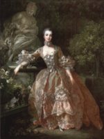 Francois Boucher - paintings - Portrait of Marquise de Pompadour