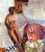 Pierre Bonnard  - Bilder Gemälde - Nude by the Bathtub