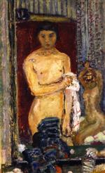 Pierre Bonnard  - Bilder Gemälde - Nude Reflected in a Mirror