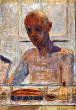 Pierre Bonnard  - Bilder Gemälde - Portrait of the Artist in the Bathroom Mirror