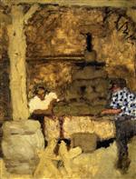 Pierre Bonnard  - Bilder Gemälde - Pressing Room at Grand-Lemps