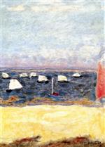 Pierre Bonnard  - Bilder Gemälde - Sailboats, Racing