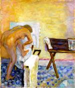 Pierre Bonnard  - Bilder Gemälde - Small Nude Leaning Forward
