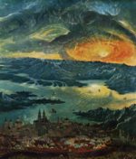 Albrecht Altdorfer - paintings - The Battle of Alexander (Detail)