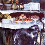 Pierre Bonnard  - Bilder Gemälde - Still Life with Greyhound