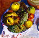 Pierre Bonnard  - Bilder Gemälde - Still Life, Three Bunches of Grapes
