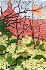 Pierre Bonnard  - Bilder Gemälde - Stylized Landscape