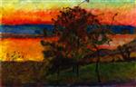 Pierre Bonnard  - Bilder Gemälde - Sunset on White Mountains