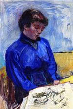 Pierre Bonnard  - Bilder Gemälde - The Blue Blouse