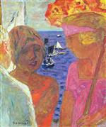 Pierre Bonnard  - Bilder Gemälde - The Conversation at Arcachon