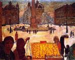 Pierre Bonnard  - Bilder Gemälde - The People's Square in Rome