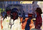 Pierre Bonnard  - Bilder Gemälde - The Street, a Barrel Organ