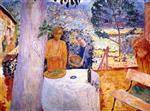 Pierre Bonnard  - Bilder Gemälde - The Terrace at Vernonnet