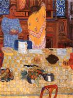 Pierre Bonnard  - Bilder Gemälde - The Yellow Shawl