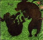 Pierre Bonnard  - Bilder Gemälde - Two Poodles Playing