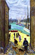 Pierre Bonnard  - Bilder Gemälde - View of the Port of Saint-Tropez