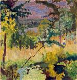 Pierre Bonnard  - Bilder Gemälde - View of the River, Vernon
