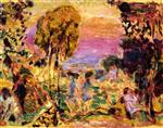 Pierre Bonnard  - Bilder Gemälde - Violet Countryside