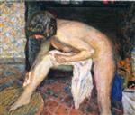 Pierre Bonnard  - Bilder Gemälde - Woman Bending Over