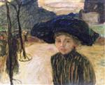 Pierre Bonnard  - Bilder Gemälde - Woman in a Blue Hat