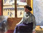 Pierre Bonnard  - Bilder Gemälde - Woman in front of the Window