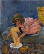 Pierre Bonnard  - Bilder Gemälde - Woman Washing Her Feet