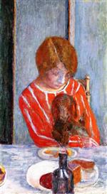 Pierre Bonnard  - Bilder Gemälde - Woman with Dog