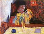 Pierre Bonnard  - Bilder Gemälde - Woman with Mimosa