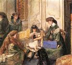 Pierre Bonnard  - Bilder Gemälde - Young Girls and Dogs